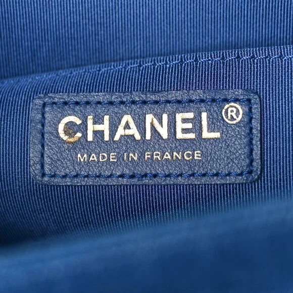 Chanel Denim Pleated Medium Boy Flap #138961C45B - Picture 6 of 11